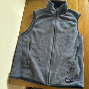 Patagonia Men’s Gray Fleece Vest Sz M